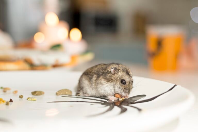 close-up-view-cute-hamster-plate